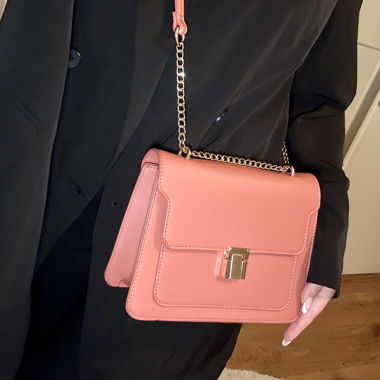 Borsa a tracolla arancione pastello