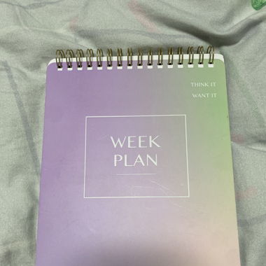 "Plan your week" Booklet