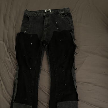 Black Flared Jeans 