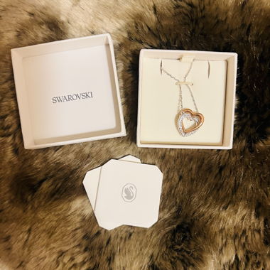 Collana doppio cuore - Swarovski