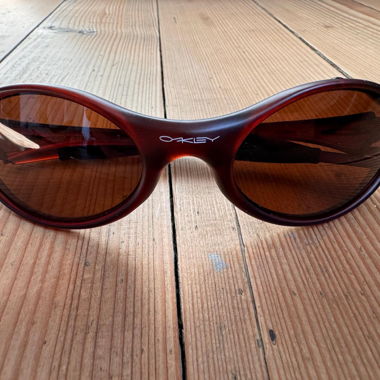 Oakley Eyejacket Vintage Chocolate mit silbernen Spiegellinsen