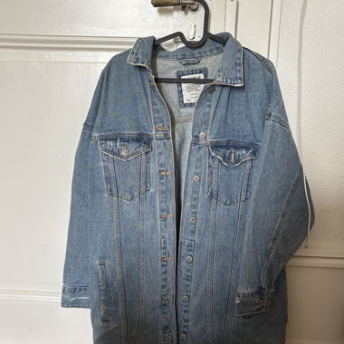 Veste en jean longue