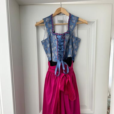 Dirndl Blau Pink