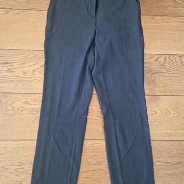 Pantalon en tissu foncé aspect jean, taille S, comme neuf