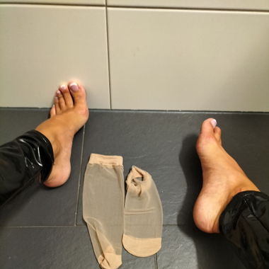Nylons getragen