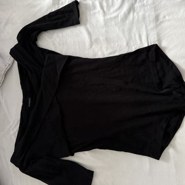 Black long-sleeve bodysuit