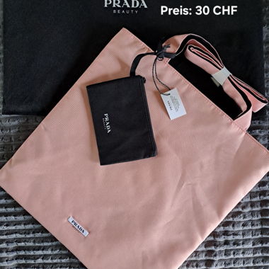 Prada pink shopping bag