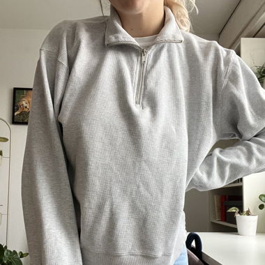 Pullover mit Kragen und quarter zip
