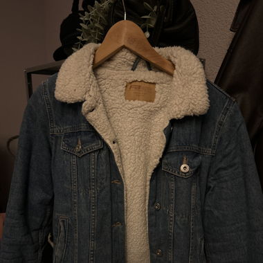 Jeansjacke mit Polster 