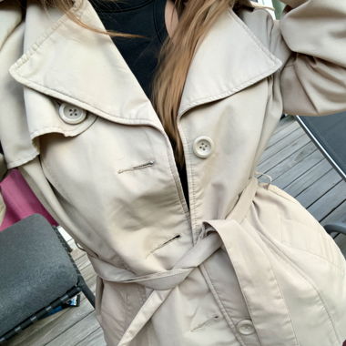 Trench corto beige Vero Moda
