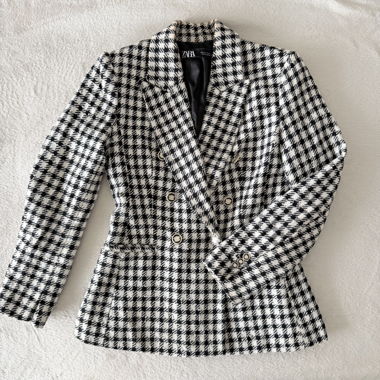 Blazer doppiopetto ZARA pied-de-poule