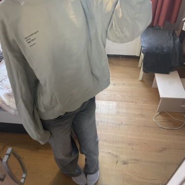 Sweatshirt gris H&M, taille S