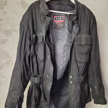 IXS schwarze Motorradjacke XL