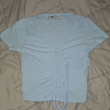 Top manches courtes bleu clair