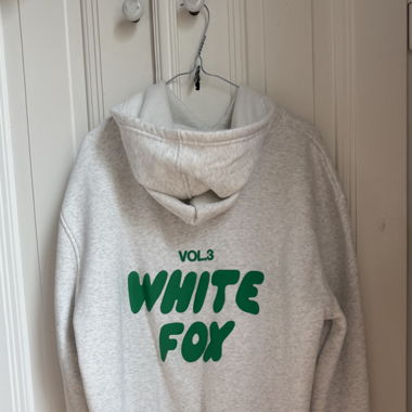 White Fox grey hoodie