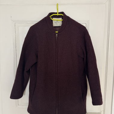 Manteau en laine Bordeaux