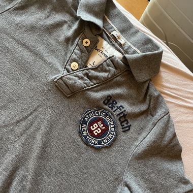 Abercrombie Grey Polo, 2000s Style