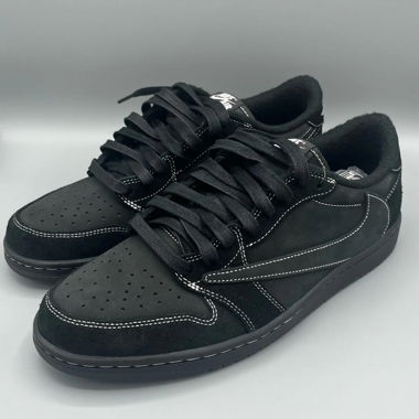 TRAVIS AIR JORDAN 1 LOW BLACK PHANTOM