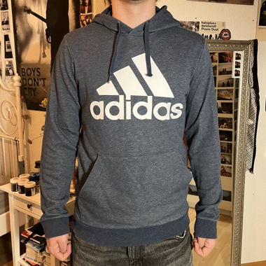 Adidas blauer Hoodie