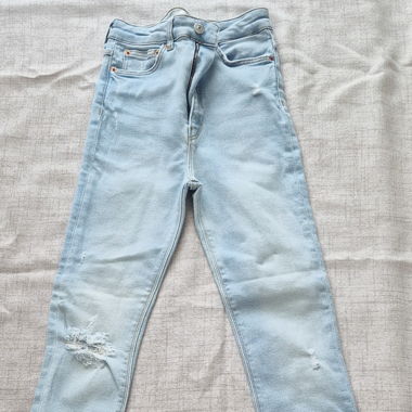 Set: top blu e 3 pantaloni XS