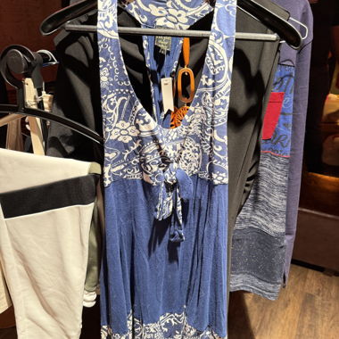 Robe sans manches bleue