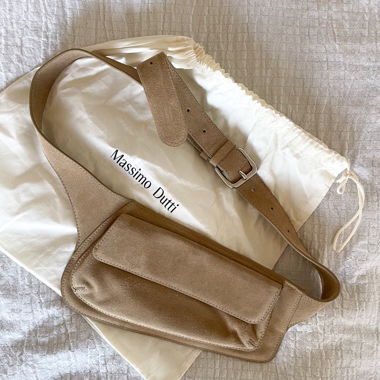 Banane en daim Massimo Dutti