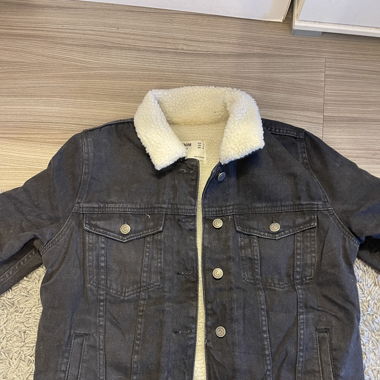 Veste en jeans doublée Bershka 