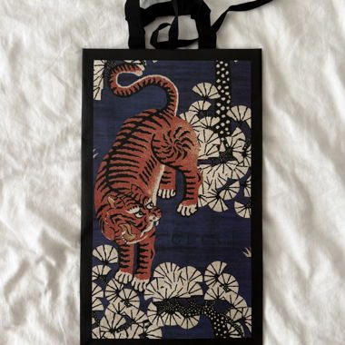 Borsa shopping Gucci Bamboo Tiger da collezione