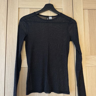 Top con glitter (trasparente)