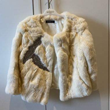 Real rabbit fur coat