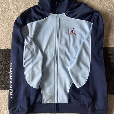 Supreme/Jordan Knit Training Jacket, Light Blue