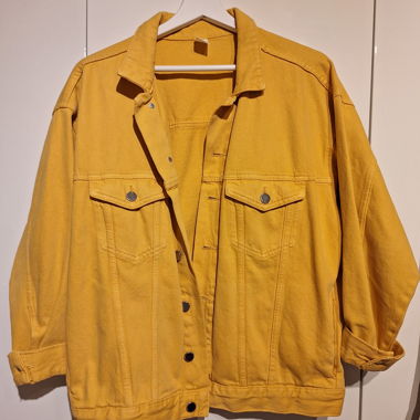 Giacca di jeans gialla Tagl. 34
