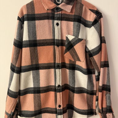 Sovracamicia Pull&Bear a quadri rosa - M