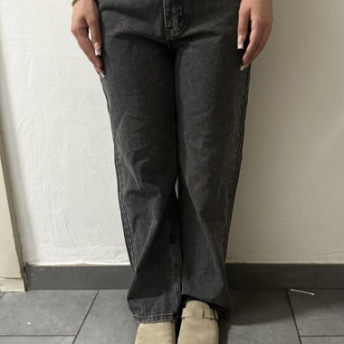 Jean noir taille haute