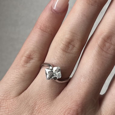 Silber Ring mit Stein 