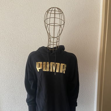 Hoodie-Kleid schwarz