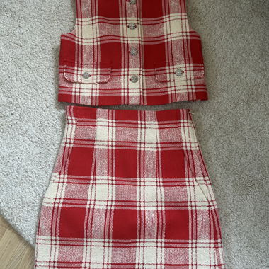 Set due pezzi a quadri Zara