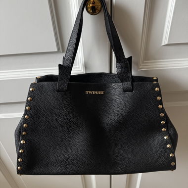 Schwarze Shopper-Tasche Twinset
