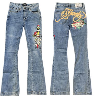 Jeans a zampa Ed Hardy