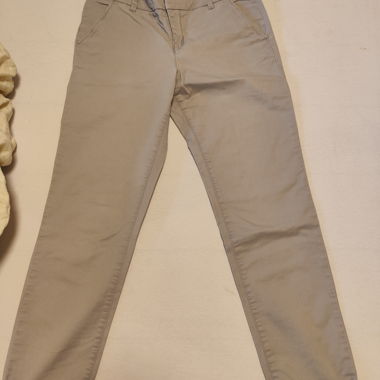 Lightweight Beige Chino Pants, H&M, Size S