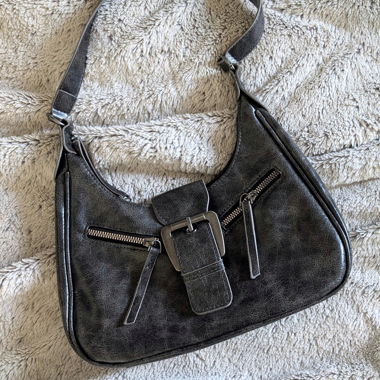 Y2K Grey Shoulder Bag