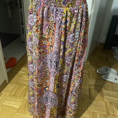 Multicoloured bohemian long skirt