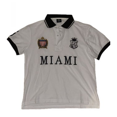 White short-sleeve polo