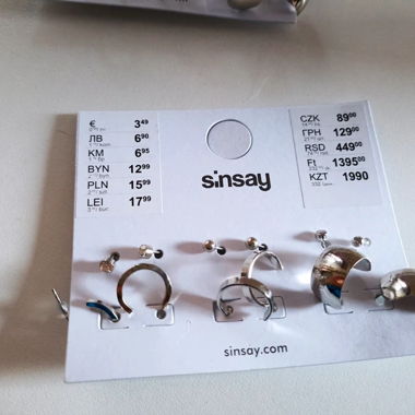 Sinsay Earring Set