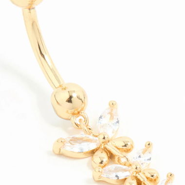 Bauchnabelpiercing mit Schmetterlinge