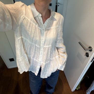 Zara White Sheer Blouse