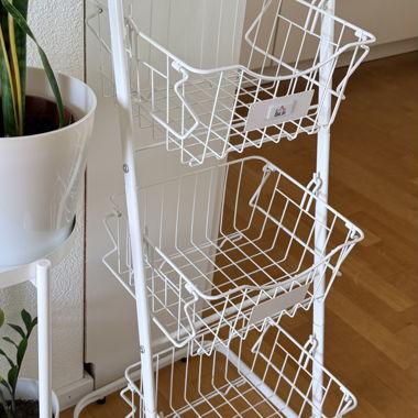 3-stufiger Draht-Gitterkorbwagen