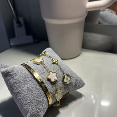Set di gioielli bianco