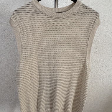 Haut en maille beige de Bershka