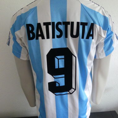 Heimtrikot, Argentinien 1998, Batistuta, Vintage-Trikot